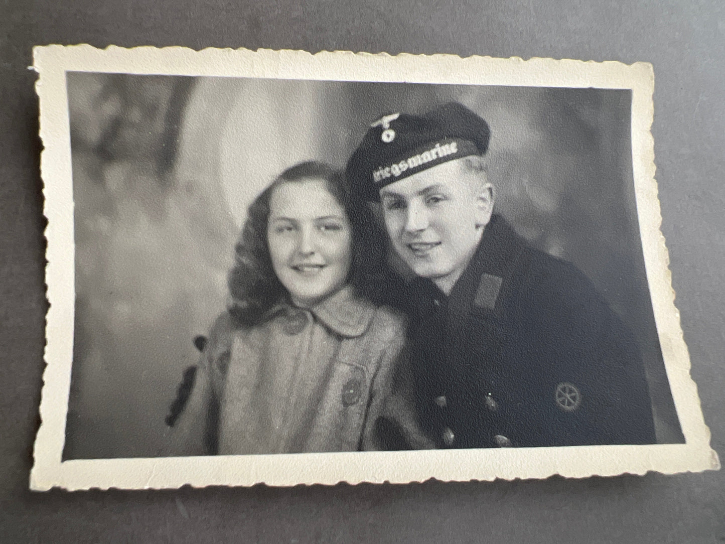 WW2 Tysk Kriegsmarine Foto-Postkort. Original.