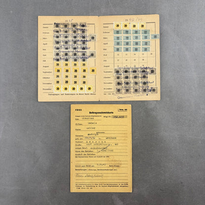 Østtysk DDR Lot af "Medlemsbøger". Original.