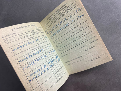 Vesttysk "Polizei Schiessbuch". Original.