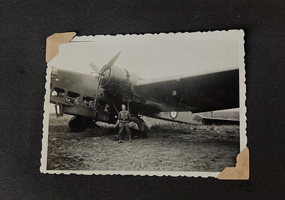 WW2 Tysk Wehrmacht Fotoalbum 1940'erne. MANGE(!) gode billeder fra felttoget i Frankrig. Original.