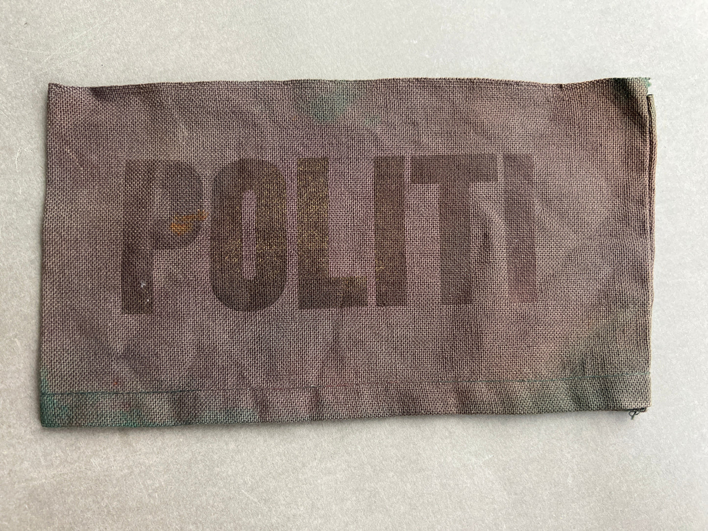 WW2 Dansk "Politi" Armbind fra Befrielsen. Original.