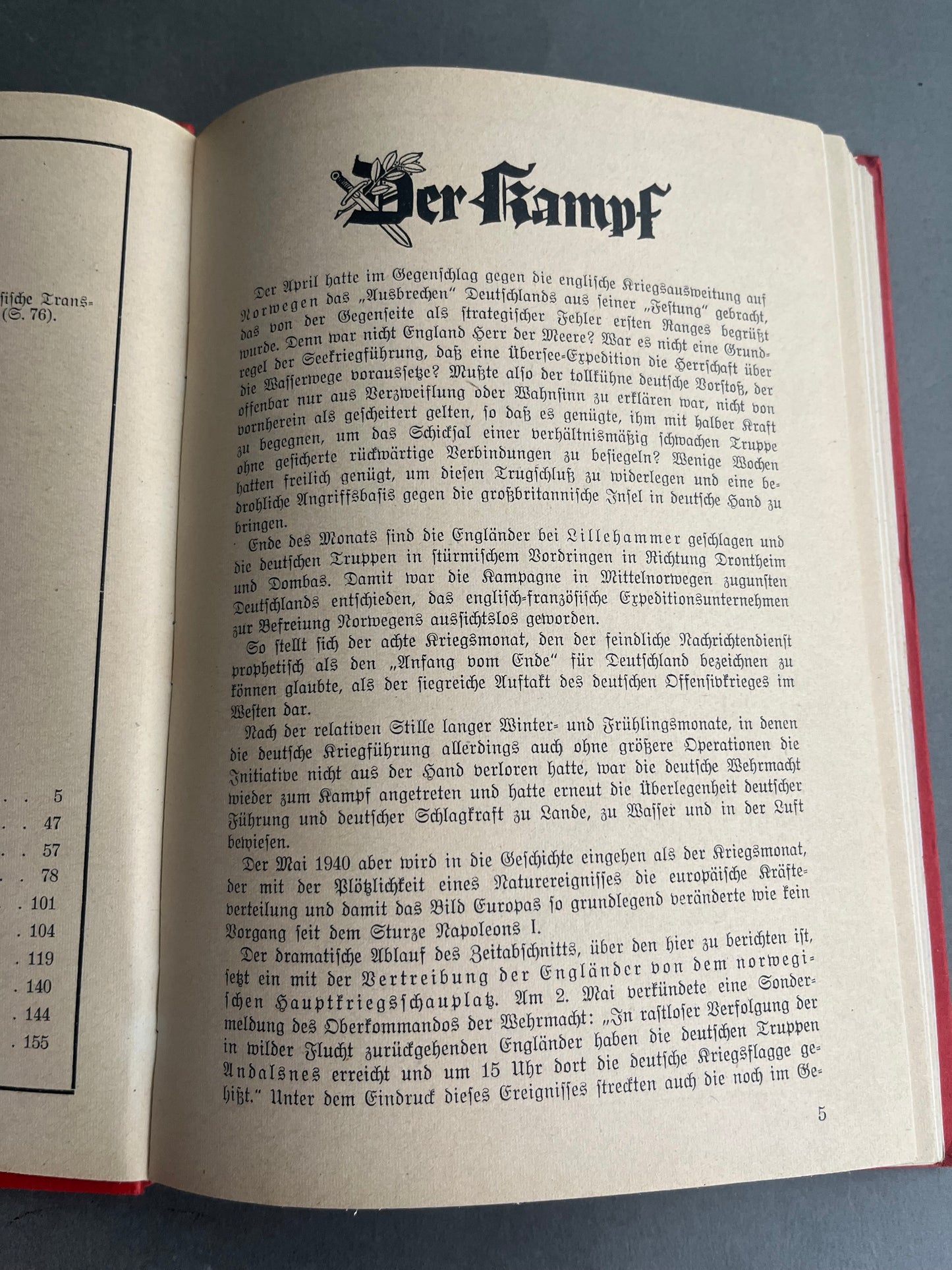 WW2 Tysk Bog "Deutschland im Kampf". Gode billeder. Original.