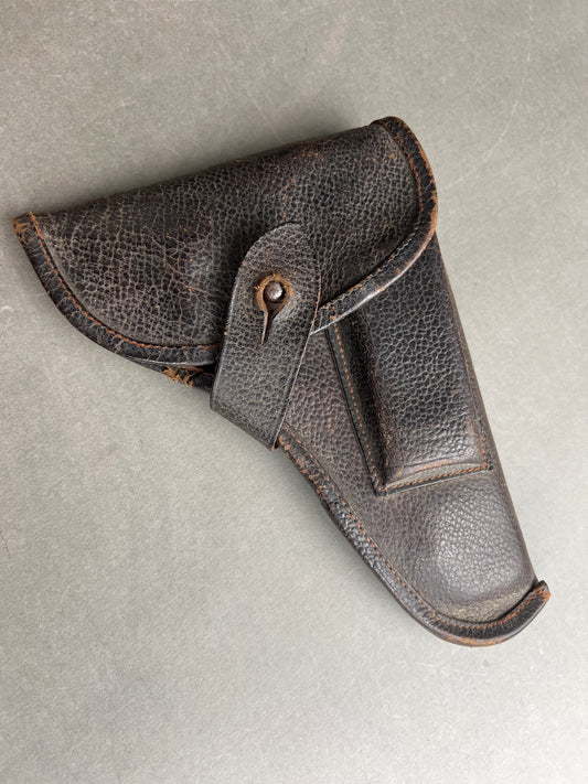 WW2 Tysk Senkrigs 7,65 Pistolhylster i Svineskind. Original.