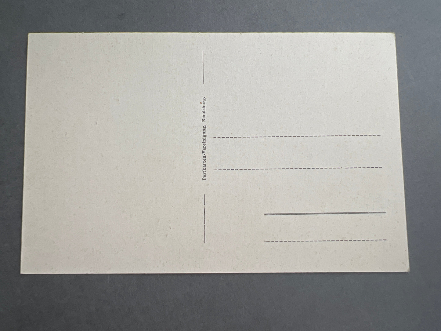 WW1 Tysk Marine Postkort med Krigsskib. Original.