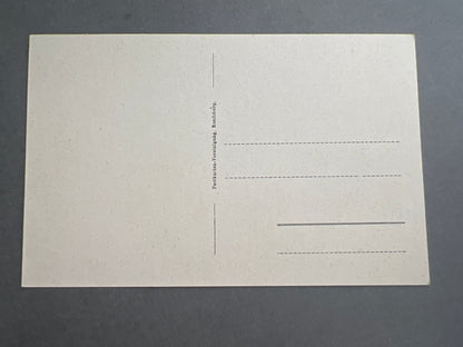 WW1 Tysk Marine Postkort med Krigsskib. Original.