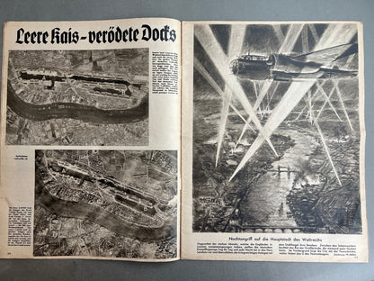 WW2 Tysk Luftwaffe "Der Adler" Blad. Original.