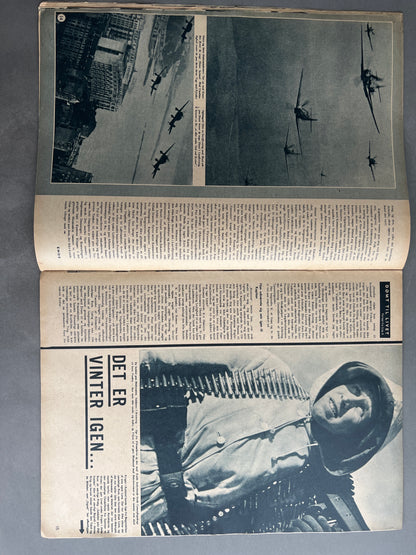 WW2 Tysk/Dansk Signal Blad. Original.