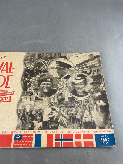WW2 Norsk Bog med billeder fra befrielsen af Norge. Original.