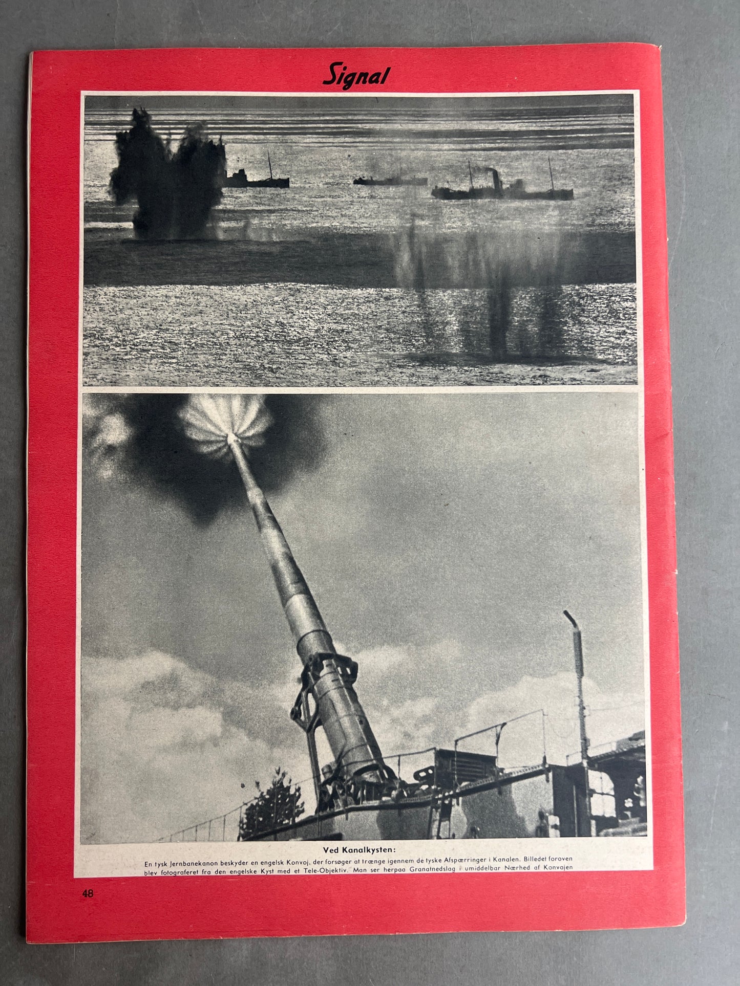 WW2 Tysk/Dansk Signal Blad. Original.