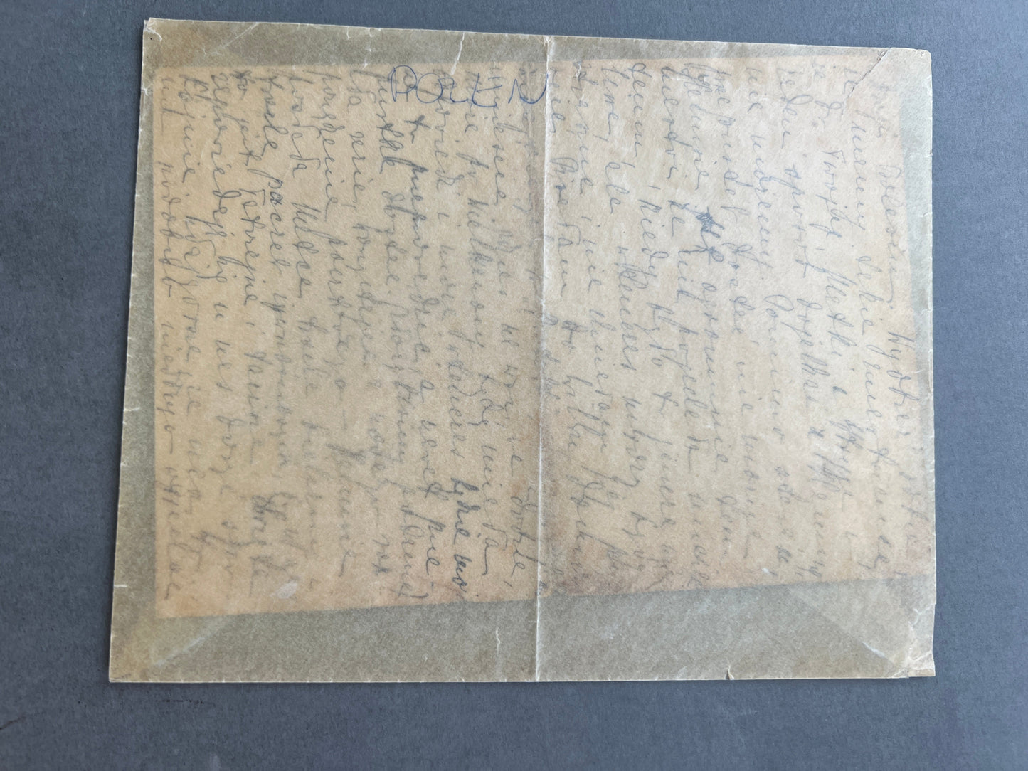 WW2 Tysk/Polsk Postkort. Sendt til polsk soldat i Oflag III (Krigsfange). Original.