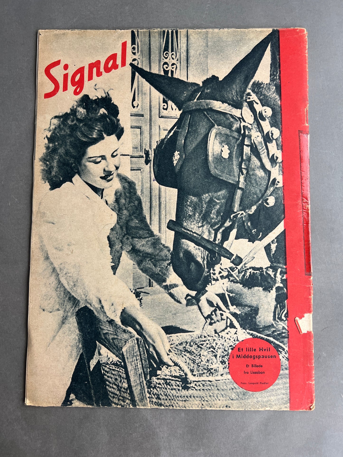 WW2 Tysk/Dansk Signal Blad. Original.