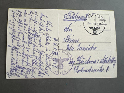 WW2 Tysk Feldpost. Original.
