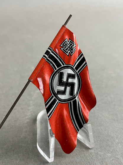 WW2 Tysk Kriegsmarine Lineol Flag. Original.