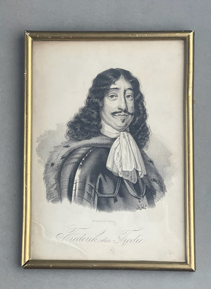 Ældre Dansk Tryk af Frederik d. 3. Original.