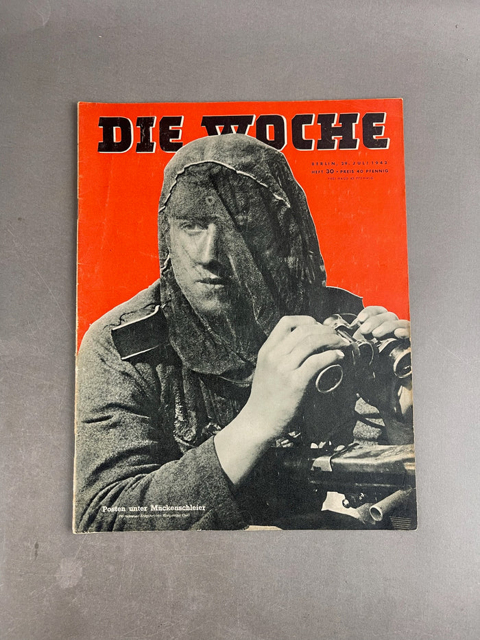 WW2 Tysk "Die Woche" Blad. Original.