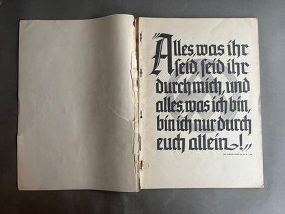 WW2 Tysk SA Blad. Stor A3 størrelse og 127 sider. Sjælden. Mange gode billeder. Original