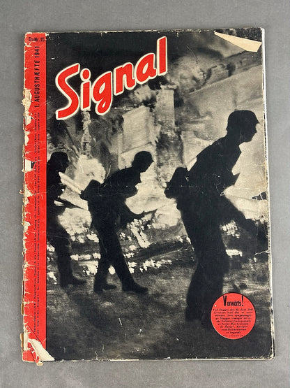 WW2 Tysk Signal Blad. Original.