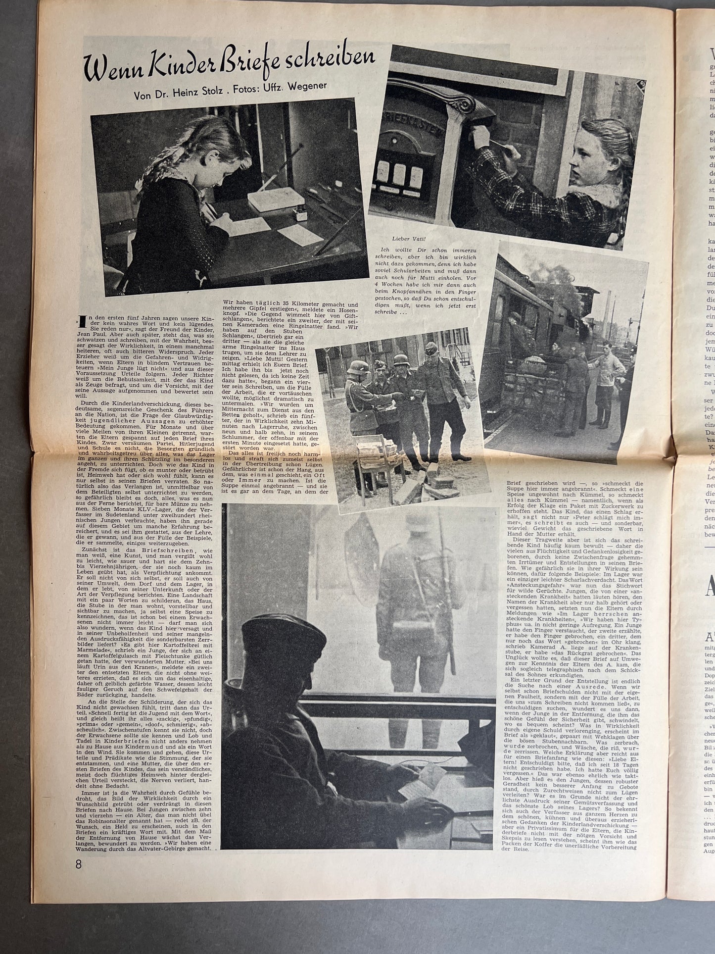 WW2 Tysk/Dansk "Kopenhagener Zeitung" Avis. Original. Original.
