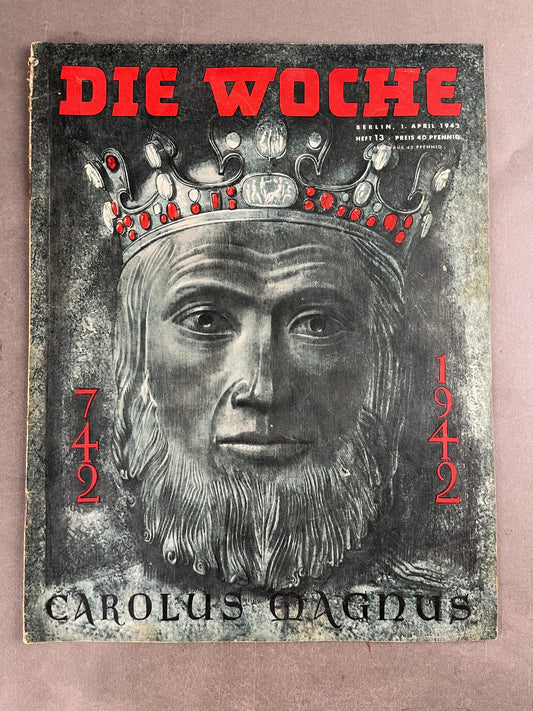 WW2 Tysk "Die Woche" Blad. Original.