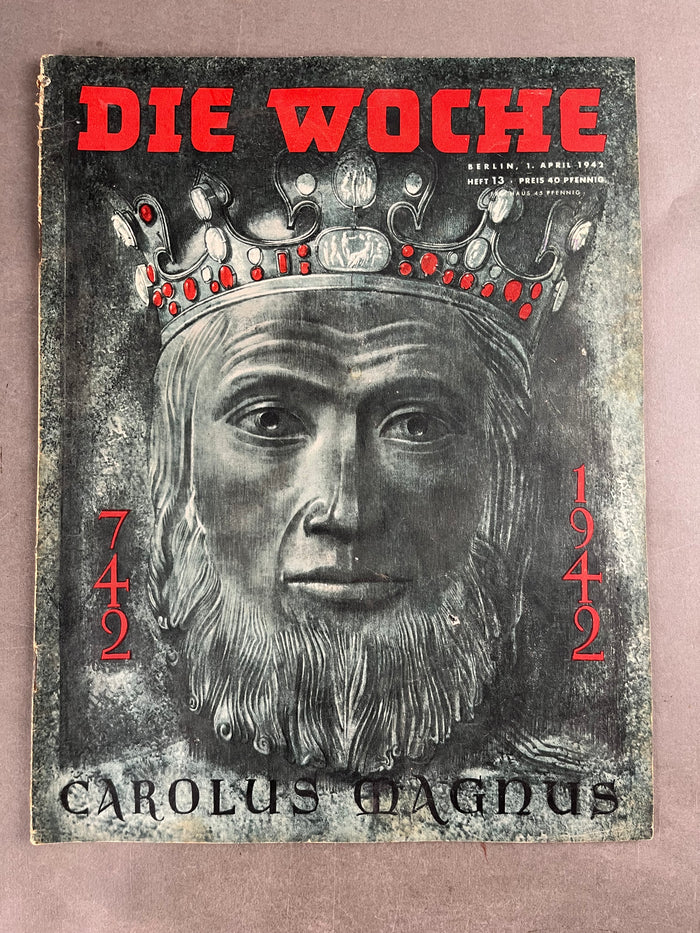 WW2 Tysk "Die Woche" Blad. Original.