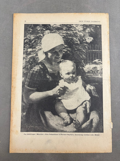 WW2 Dansk Nazistisk "Den Tyske Ugerevy" Blad. Original.
