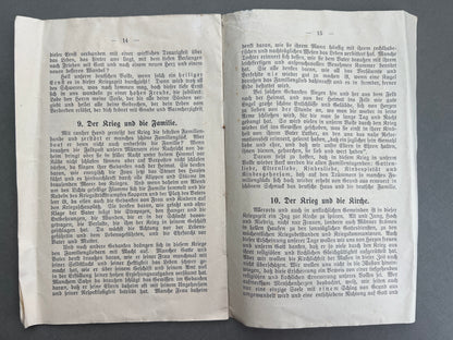 WW1 Tysk Hæfte. Original.