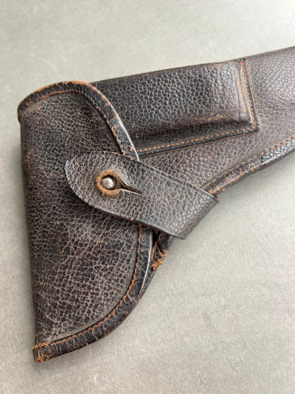 WW2 Tysk Senkrigs 7,65 Pistolhylster i Svineskind. Original.