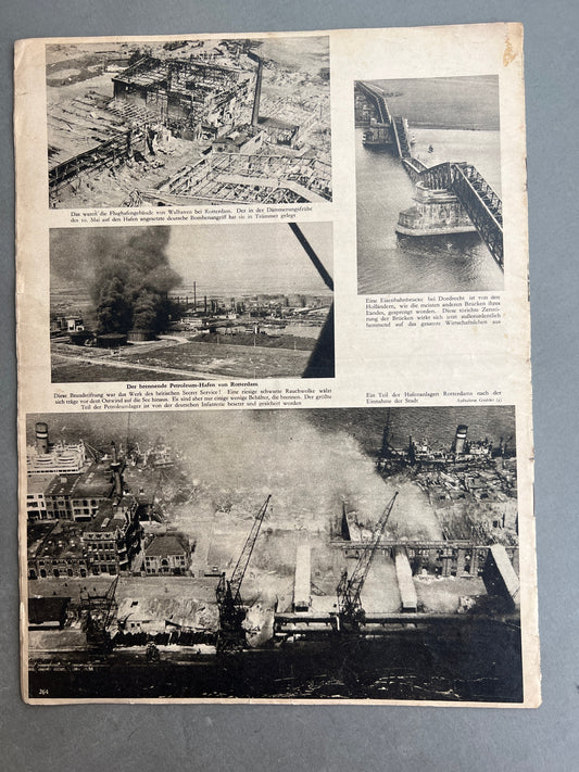 WW2 Tysk Luftwaffe "Der Adler" Blad. Original.