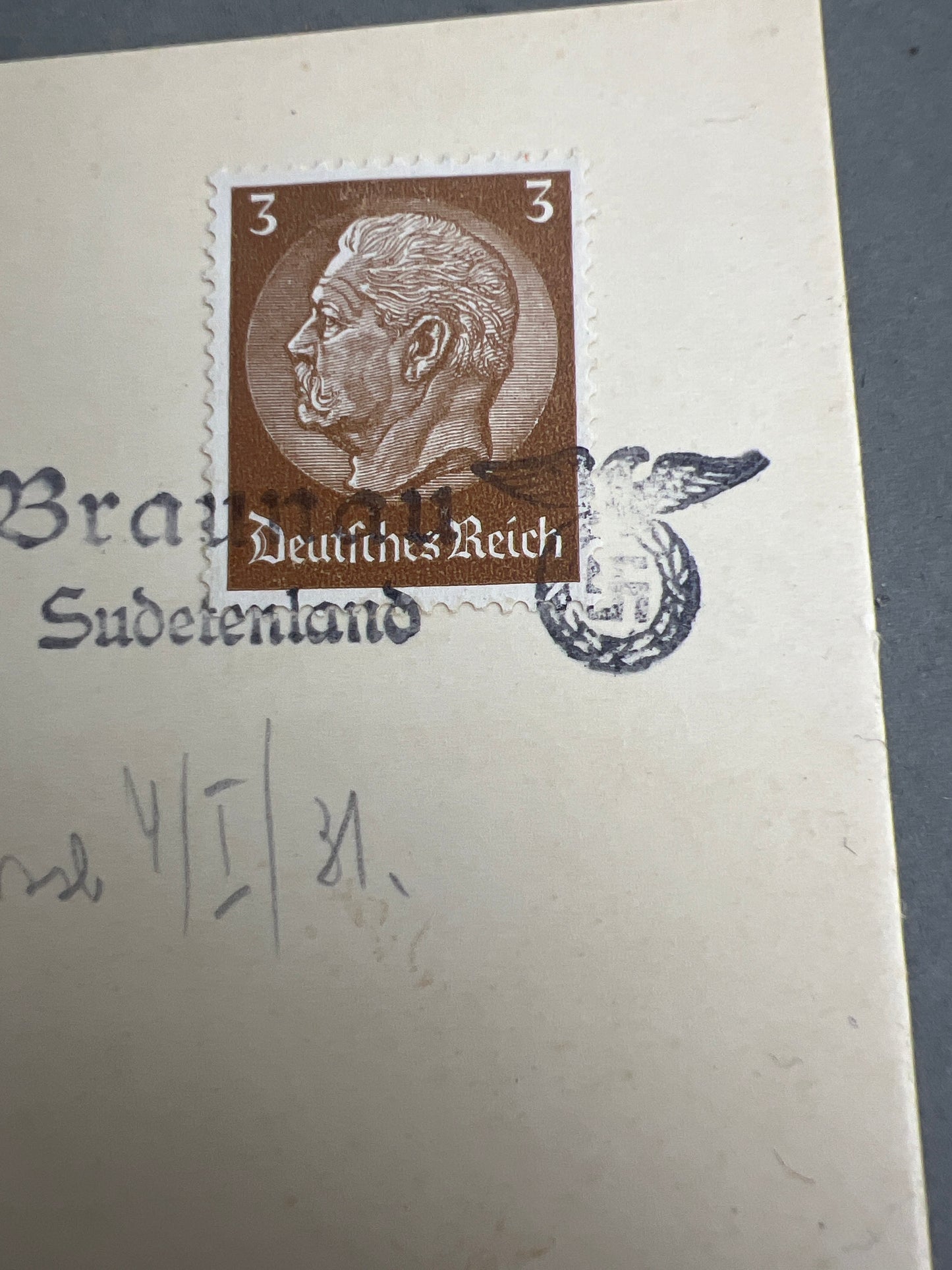WW2 Tysk NSDAP Kuvert. Original.