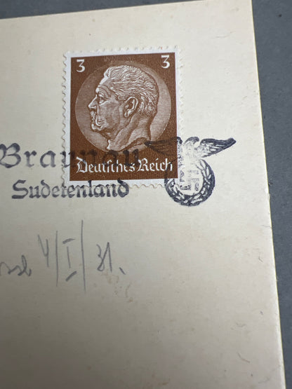 WW2 Tysk NSDAP Kuvert. Original.