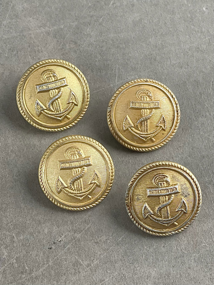 WW2 Tysk Lot af 4 Kriegsmarine Uniformsknapper. Original.