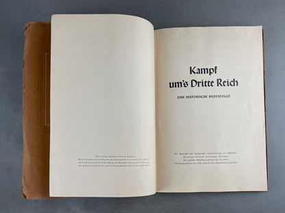 WW2 Tysk NSDAP "Cigaretten Album" om alle organisationerne. Komplet. 24x32cm. Original.