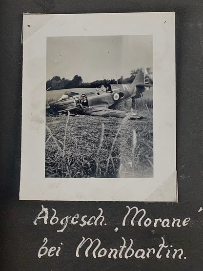 WW2 Tysk Wehrmacht Fotoalbum 1940'erne. MANGE(!) gode billeder fra felttoget i Frankrig. Original.