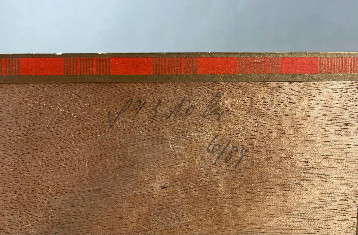 WW2 Tysk Cigar æske. Med banderole. Original.