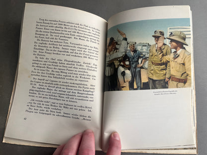WW2 Tysk Bog om Afrikakorpset. Gode billeder i farve. Original.