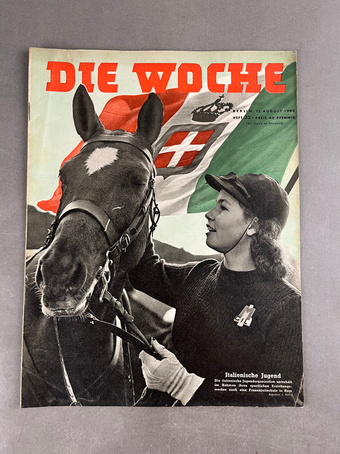 WW2 Tysk "Die Woche" Blad. Original.