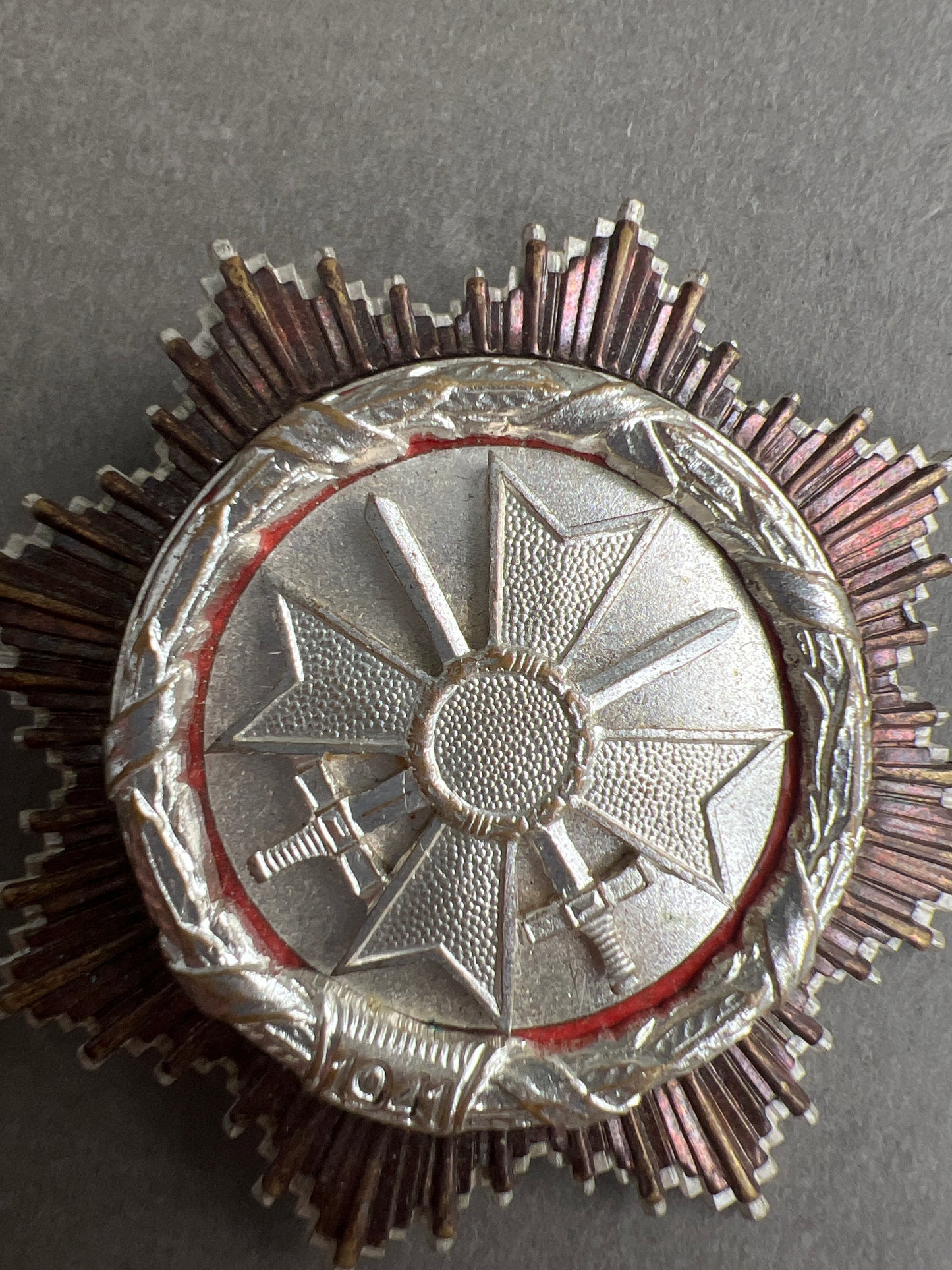 WW2 Tysk DKiS (Deutsches Kreuz in Silber) 1957-model. Original.