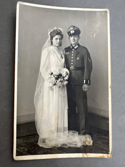 WW2 Tysk Wehrmacht Foto-Postkort. Original.