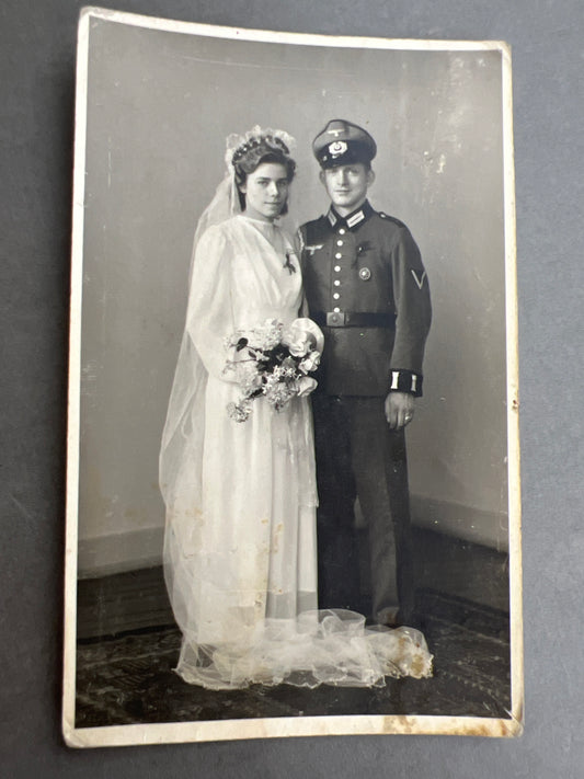 WW2 Tysk Wehrmacht Foto-Postkort. Original.