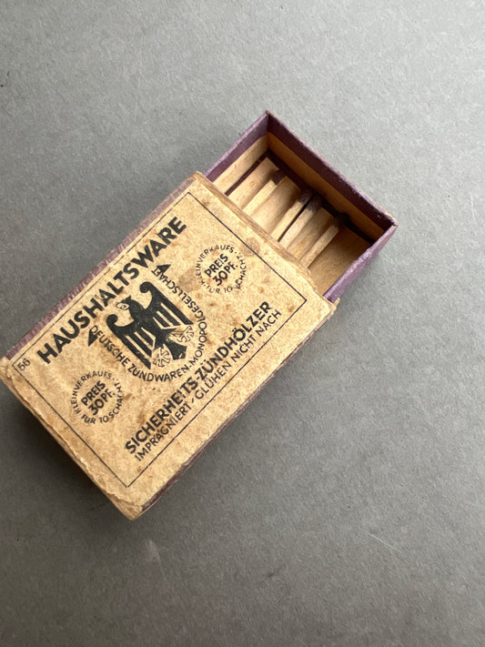 WW2 Tysk Heer Udleveret Tændstikker. Original.