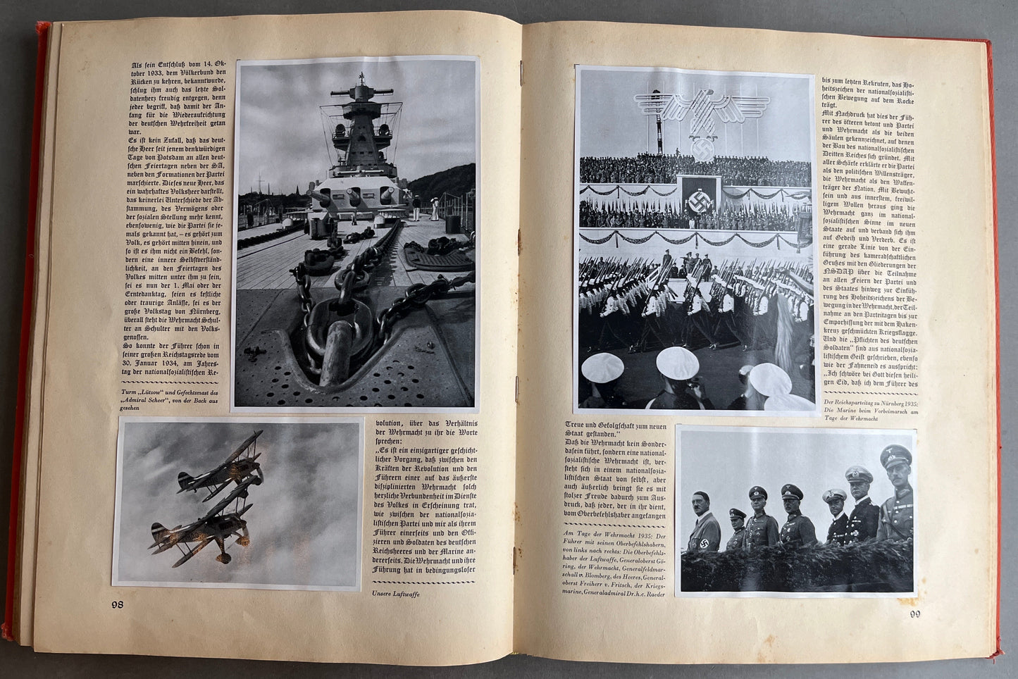 WW2 Tysk “Adolf Hitler” Cigaretten Album. Komplet med alle billeder! Original.