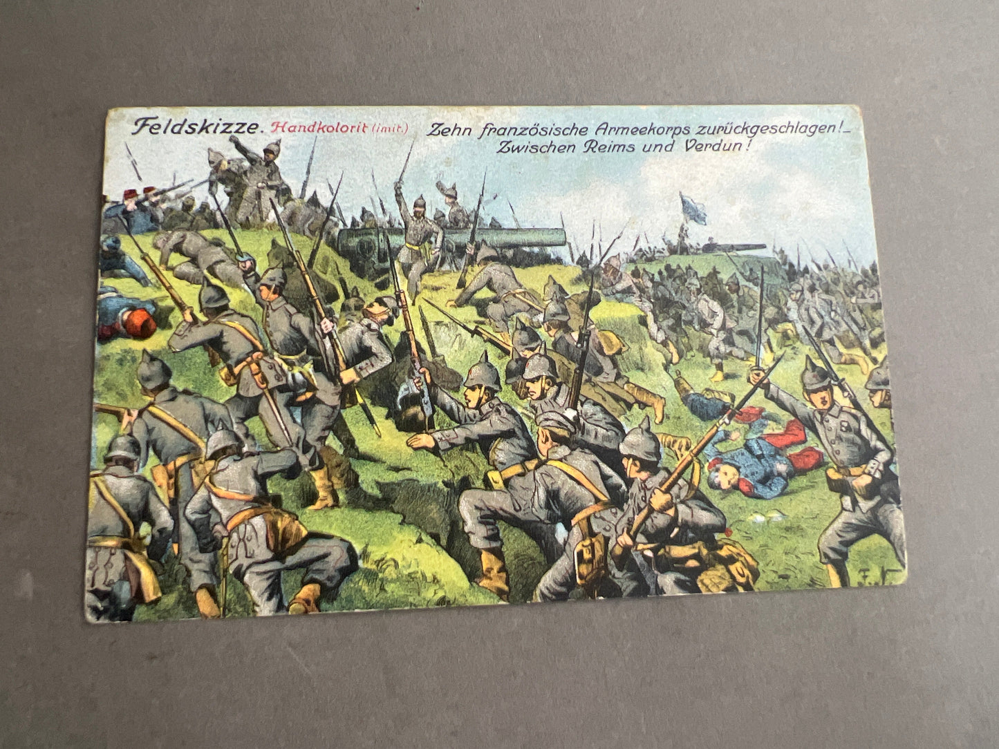 WW1 Tysk Postkort. Original.