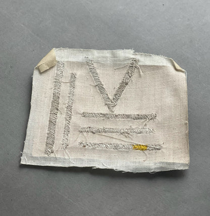WW1/WW2 Tysk Ufærdigt broderet insignia. Original.