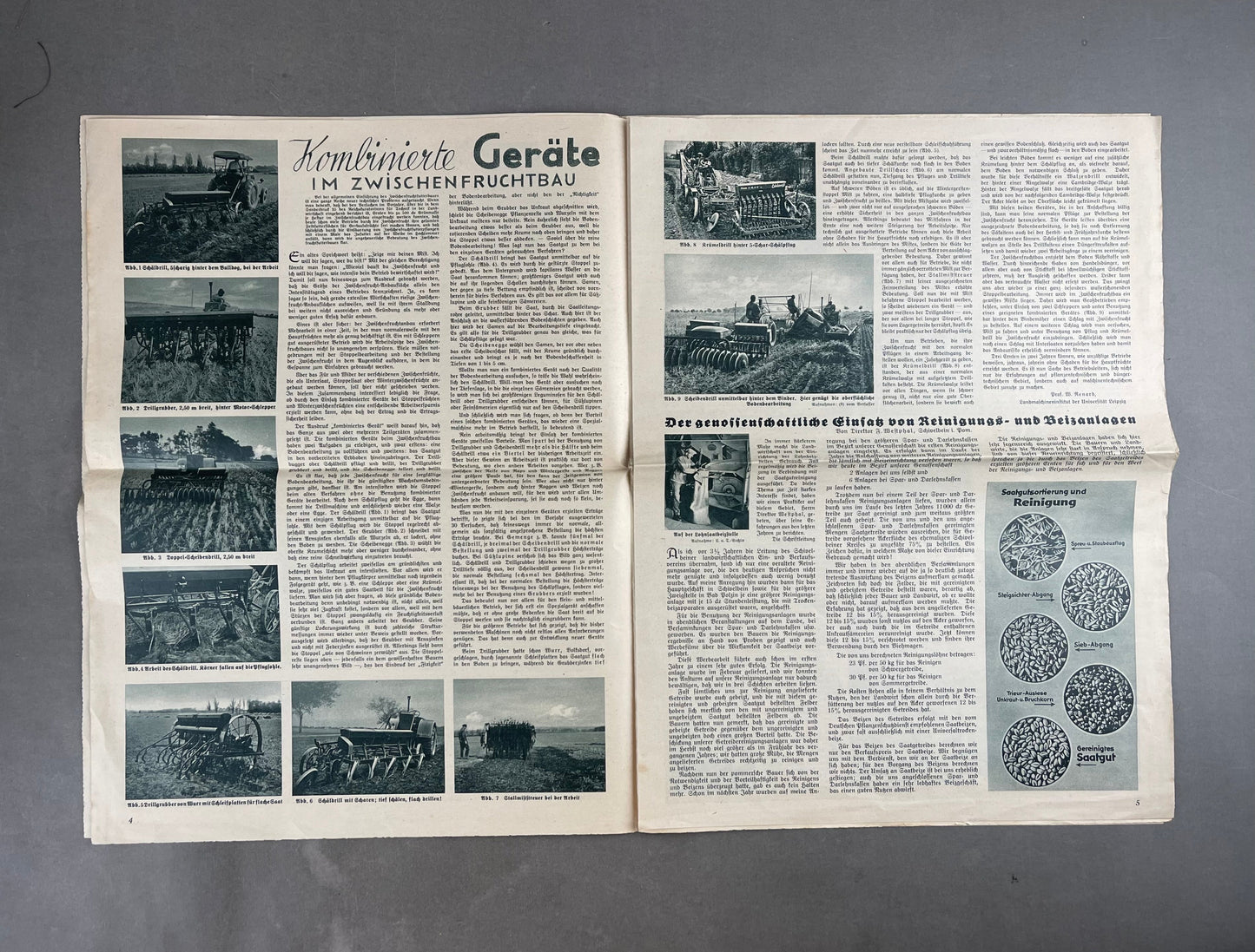 WW2 Tysk "Landbau" / DAF Avis. Original.