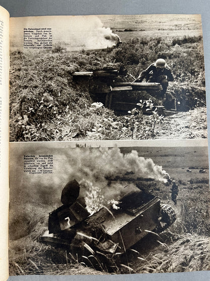 WW2 Tysk "Die Woche" Blad. Original.