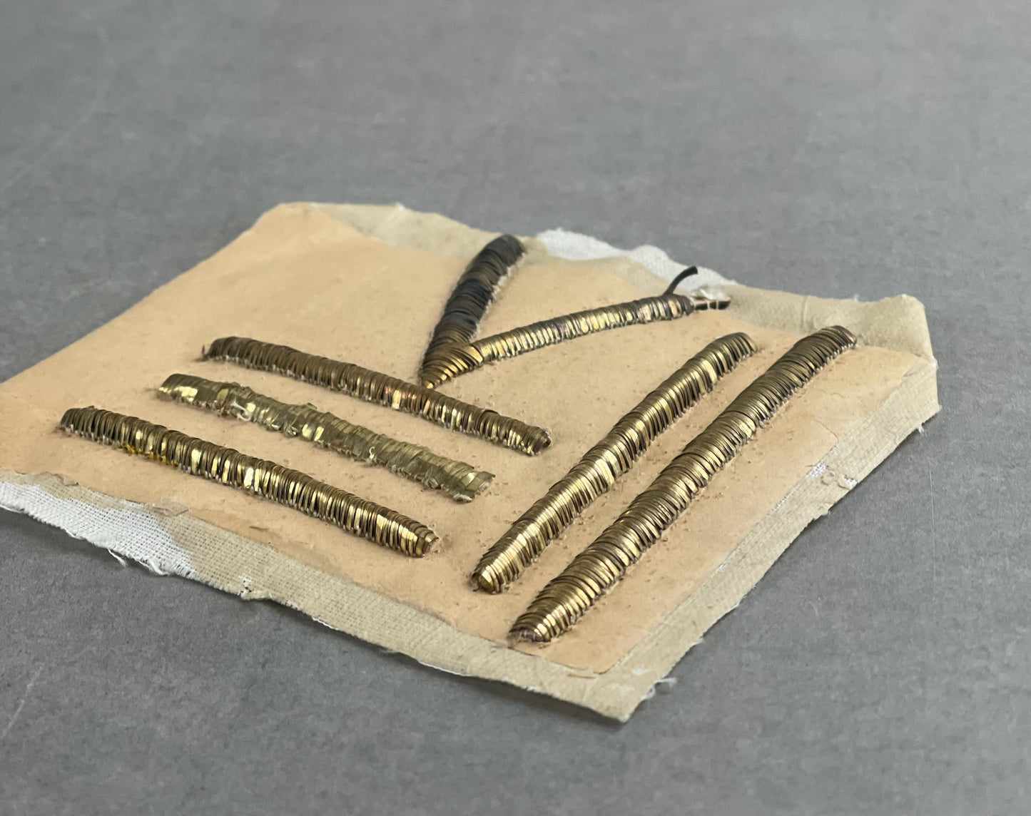 WW1/WW2 Tysk Ufærdigt broderet insignia. Original.