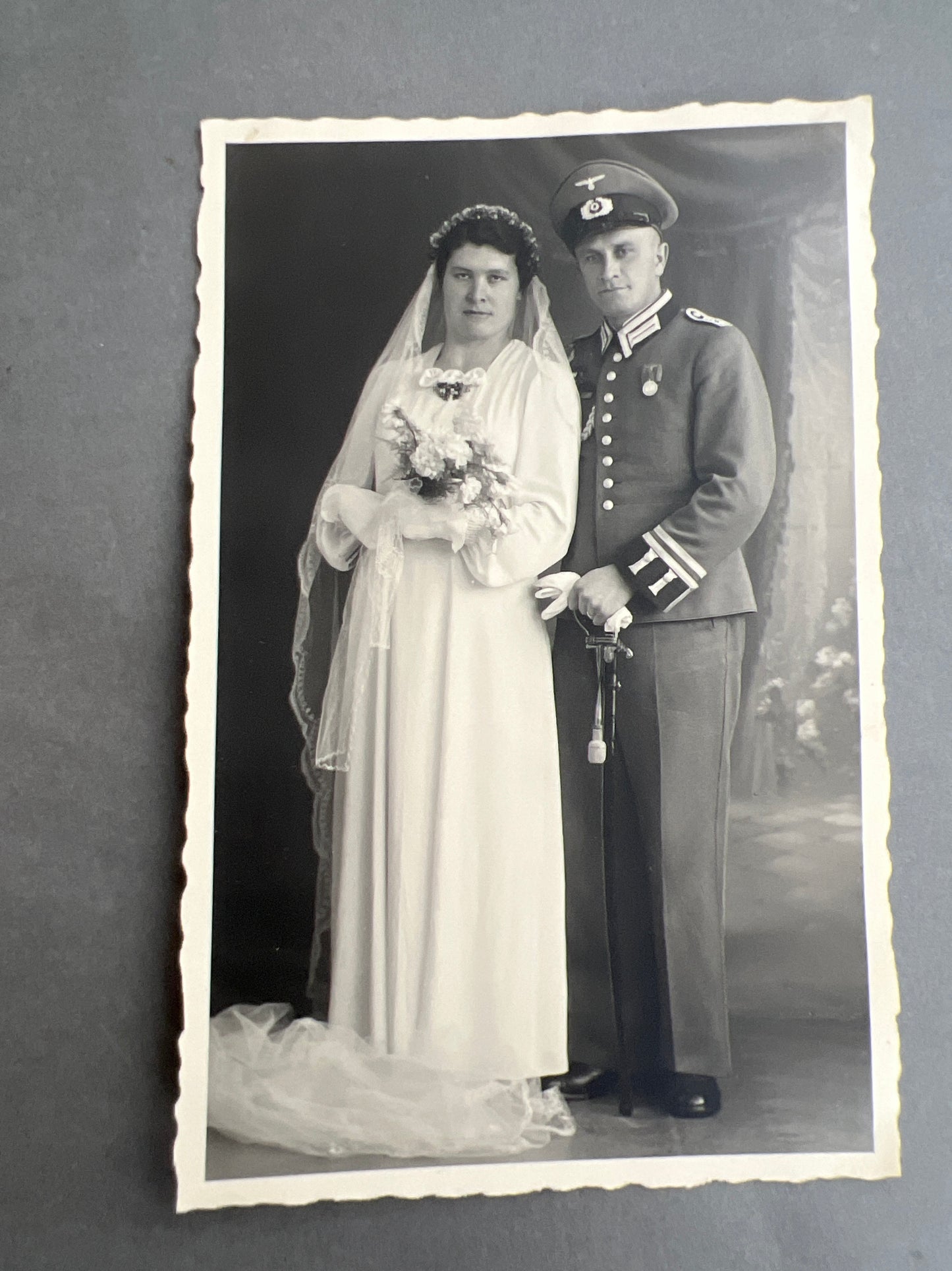 WW2 Tysk Wehrmacht Foto-Postkort. Original.
