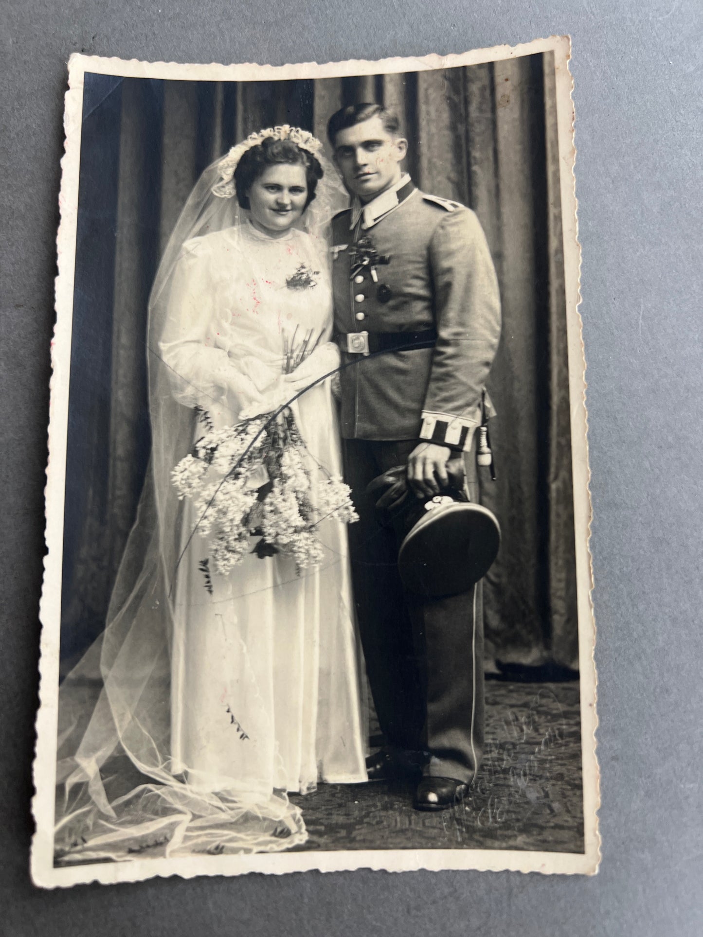 WW2 Tysk Wehrmacht Foto-Postkort. Original.