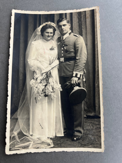 WW2 Tysk Wehrmacht Foto-Postkort. Original.