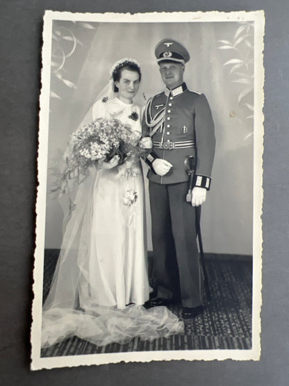 WW2 Tysk Wehrmacht Foto-Postkort. Original.
